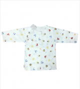 Áo sơ sinh tay dài cá đại dương IQ Baby